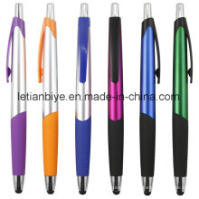 Pluma de bola promocional de plástico con tacto/Stylus (LT-C575)